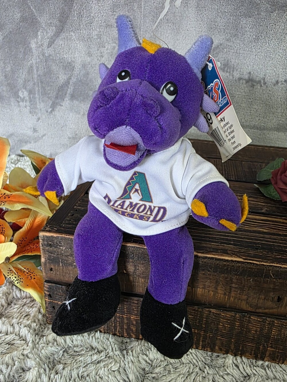 Arizona Diamondbacks Beanie Plush Toy Purple Creature MLB Merchandise